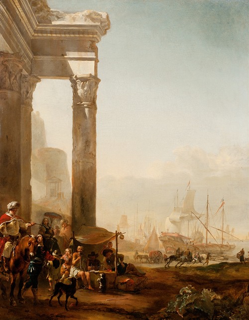 Harbour with Antique Ruins